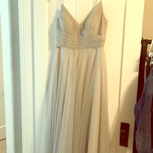 Jenny Yoo bridesmaid dress grey